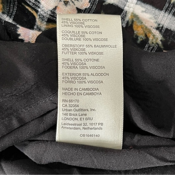 Free People NWT Small OASIS FLORAL PRINTED MAXI DRESS - BLACK COMBO - Picture 15 of 16